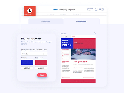 James Marketing Amplifier - Marketing Automation - Web Application