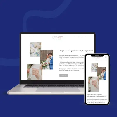 Création de site internet pour une photographe - Website Creatie