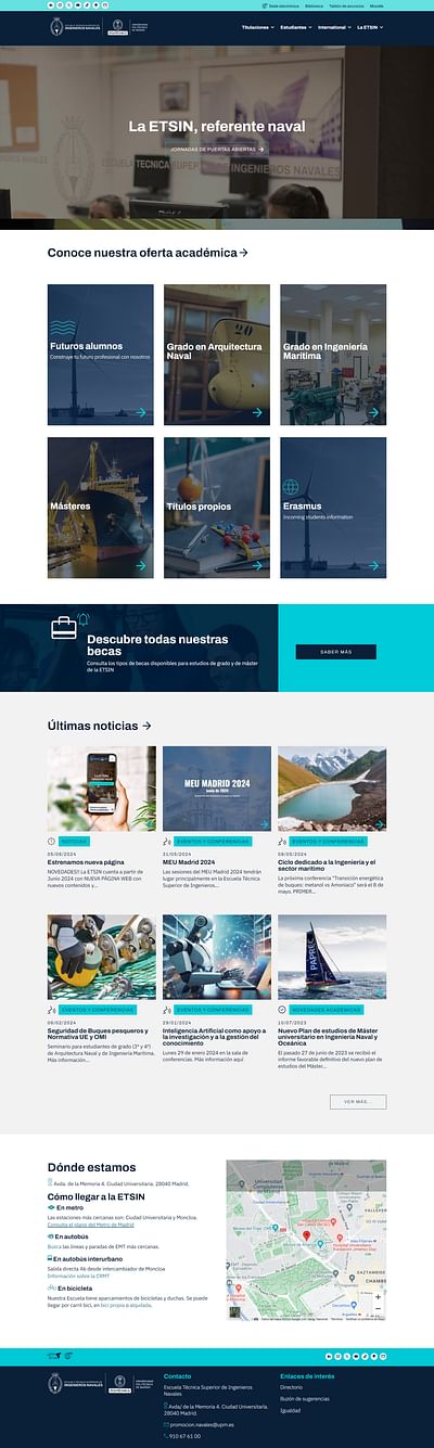 Universidad Politécnica Naval - Website Creation