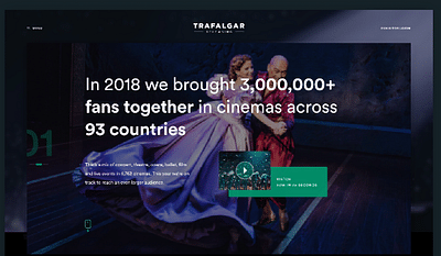 Trafalgar Releasing - Création de site internet