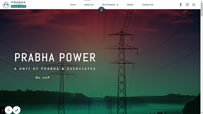 Website Creation & Digital Marketing -Prabha Power - Publicidad Online