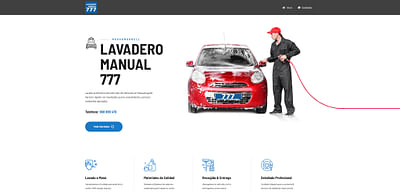 Sitio web Lavadero Manual 777 - Website Creation