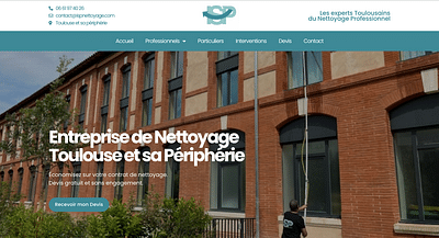 Création site web société de nettoyage toulouse - Marketing