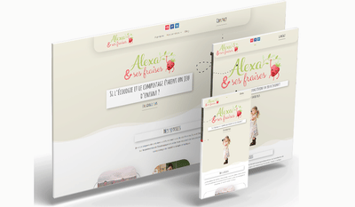 Création site Alexa et ses fraises - CMS Wordpress - Stratégie de contenu
