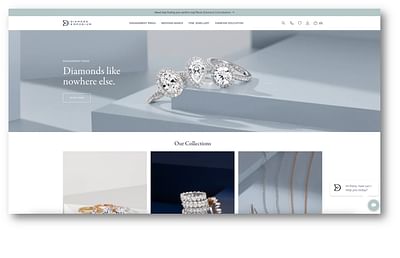 Diamond Emporium Website Design & development - E-Commerce