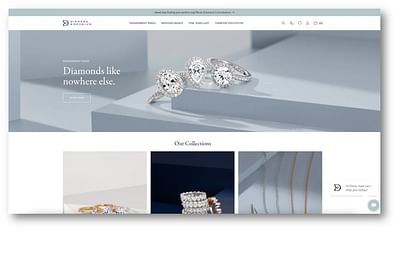 Diamond Emporium Website Design & development - E-commerce