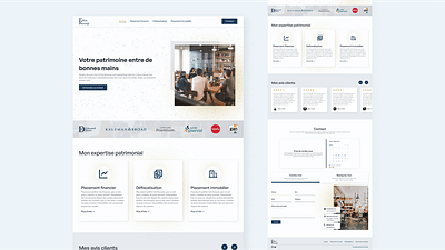 Site internet - Gestionnaire de patrimoine - Website Creatie