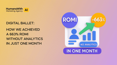 Digital Ballet: 663% ROMI in 1 Month Without Analytics - Onlinewerbung