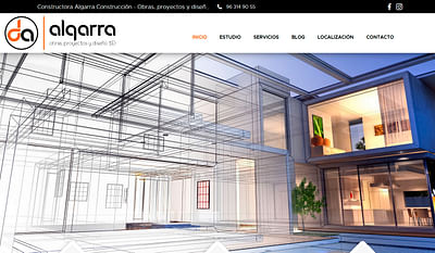 Estudio de arquitectura Algarra - Proyecto Web - Estrategia digital