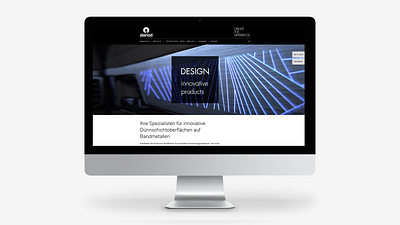 Website für Aluminium-Oberflächenveredler ALANOD - Création de site internet