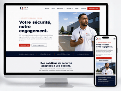 Garde Cynophile Protection — Création du site internet - Création de site internet