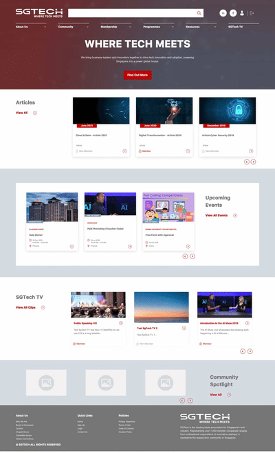 Member & Event Management System Development - Website Administration