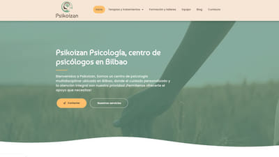 Diseño web Psikoizan - Création de site internet