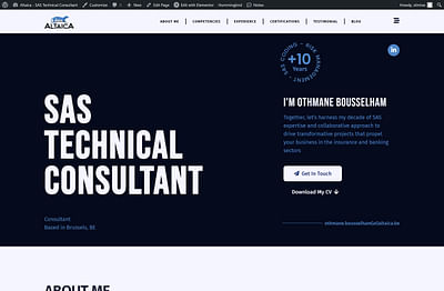 Altaica - Site vitrine (one page, blog) - Création de site internet