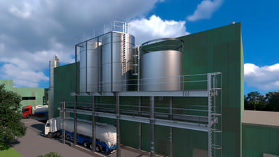 RENDER IMPIANTO BIOMASSA - 3D