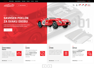 Online Store Model Cars Gifts - Création de site internet