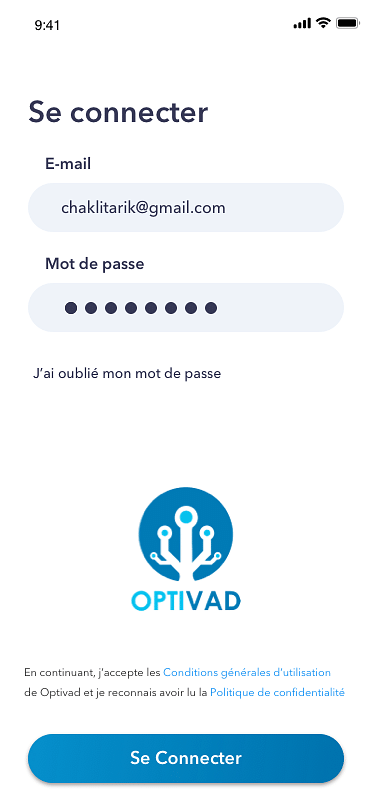 Optivad - Mobile App