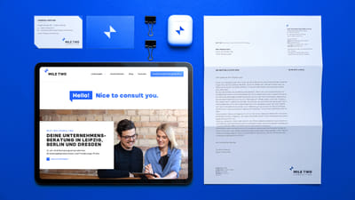 Corporate Identity – Mile Two Consulting - Grafische Identität