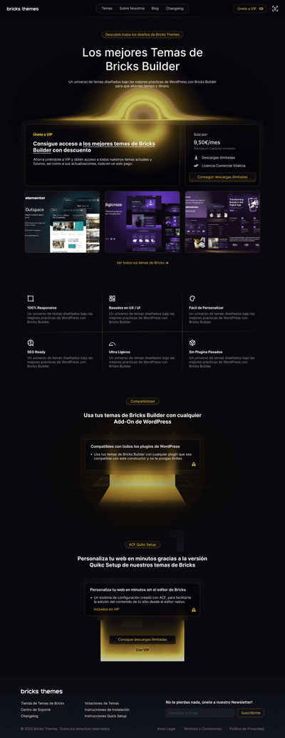 Pagina Web BrickThemes - Website Creatie