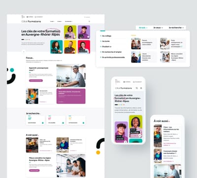 Site Côté Formations - CARIF OREF - Branding & Positioning