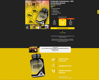 Product Landing Page - Webseitengestaltung