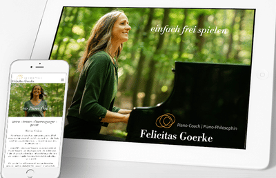 Relaunch Website von Piano-Coach Felicitas Goerke - Webanwendung