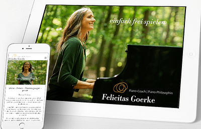 Relaunch Website von Piano-Coach Felicitas Goerke - Web Application