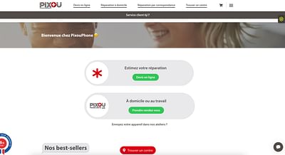 PixouPhone - Refonte de site web - Ergonomy (UX/UI)