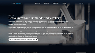 HRD Antwerp new website - Ergonomie (UX / UI)