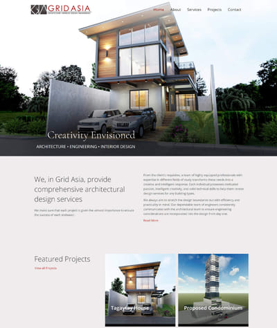 GridAsia Inc. Website - Design & graphisme