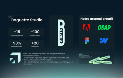 Baguette studio - Website Creation
