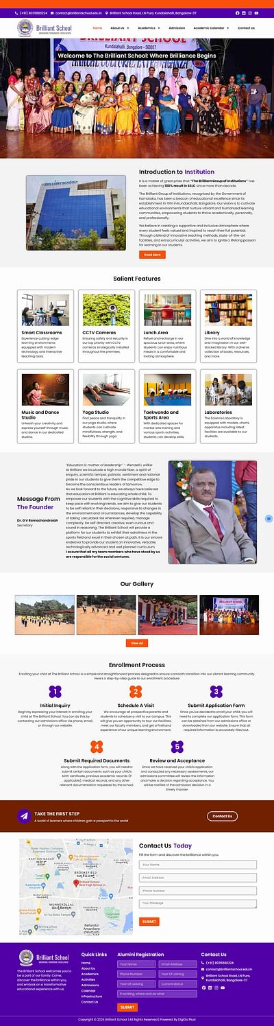 School website - Creación de Sitios Web