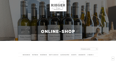 Website-Erstellung mit Online-Shop für ein Weingut - Creazione di siti web