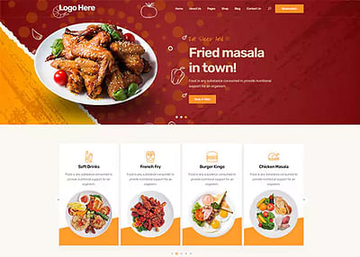 Food Website And App Development - Création de site internet