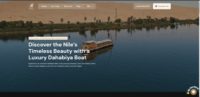 Anoush Dahabiya Luxury Cruise Website - Web Application