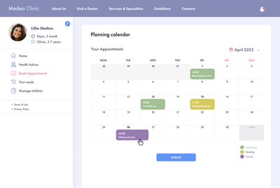 MedEA Clinic Web App - Application web