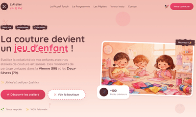 L'atelier Pic&Paf - Website Creation