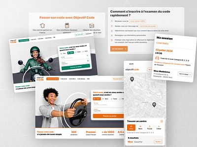 ObjectifCode - Plateforme d'examen du code de la route, moto et bateau - Webanwendung