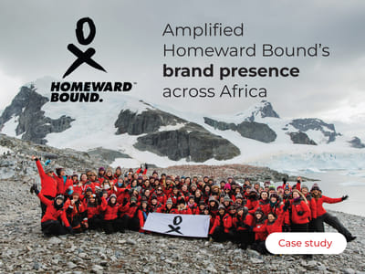 Traditional and social media: Homeward Bound Projects - Branding & Positioning