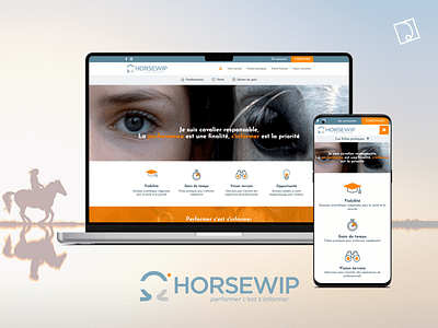 Horsewip, site internet LMS sur-mesure - Application mobile