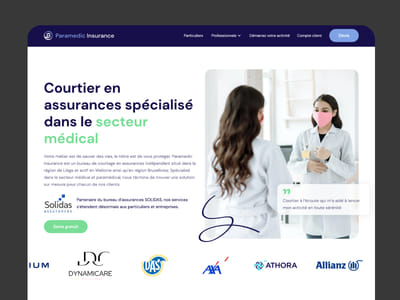 Courtier en assurances spécialisé dans le médical - Image de marque & branding
