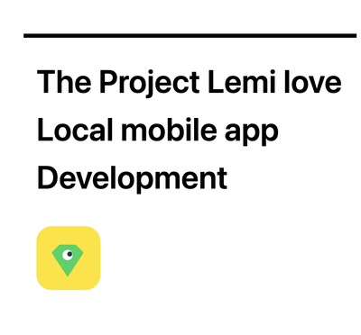 Lemi love Local - Mobile App