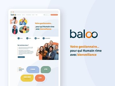 Site web Baloo - Markenbildung & Positionierung