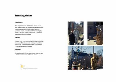TREMBLING STATUES - Advertising