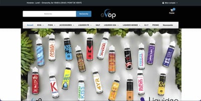 Création site E.commerce "EVAP" - Design & graphisme