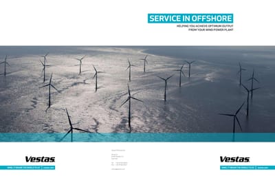 Vestas - wind turbine brochure - Copywriting