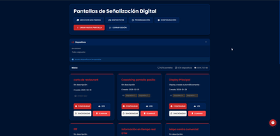 SaaS de Digital Signage - Gestión Masiva de Pantallas Remotas - Développement de Logiciel