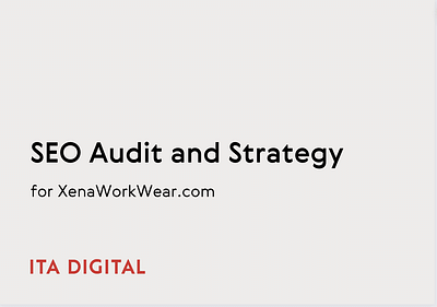 SEO Audit and Strategy for XenaWorkWear - Référencement naturel