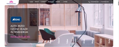 Pankaj Interiors Website Development - Website Creation