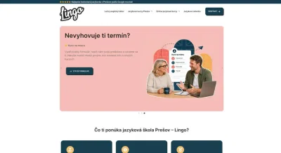 Lingo: website for a language school in Prešov - Website Creation